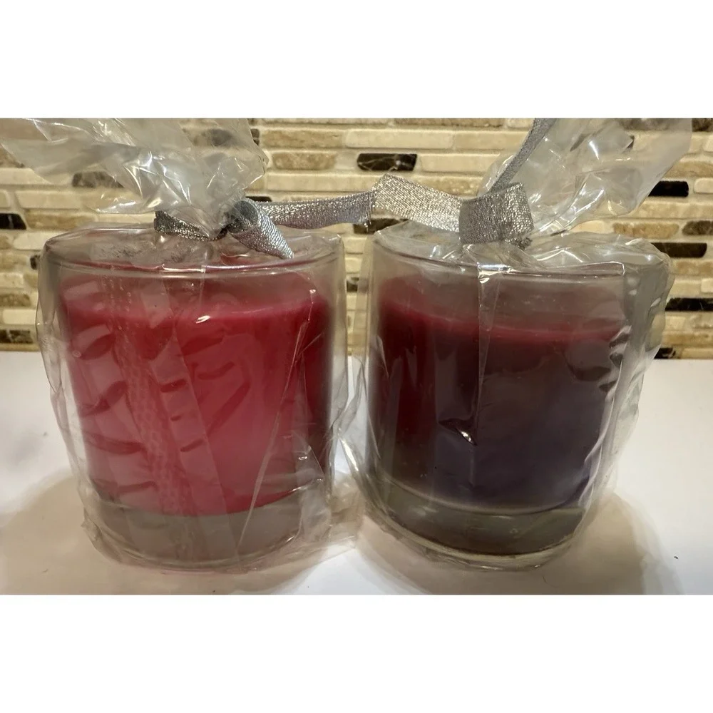 Vintage Spencer's Candlery Jar‎ Candles Mulberry Fresh Apple NOS Lot 2